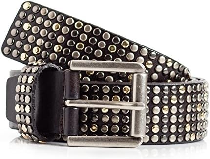 鋲 付 スタッズ ベルト カジュアル パンク ファッション レザー 革 調 デザイン レディーズ
