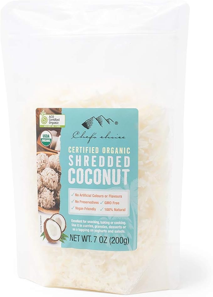 Amazon シェフズチョイス オーガニックドライココナッツ スレッド 0g 乾燥ココナッツ ロング Coconut Shredded Coconut Long Desiccated Coconut Coconut Chef S Choice シェフズチョイス 製菓用ナッツ 種 通販