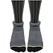 adidas Men's Superlite Speed Mesh No Show Sock (2-Pair), Dark Grey Marl/Black/Lab Green/Bright Yellow, Large, (Shoe Size 6-12)