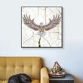 Floating Framed for Living Room Bedroom Wooden Background Animal for