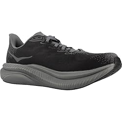 Hoka Women's Mach 6 Sneaker, Black/Black, 5