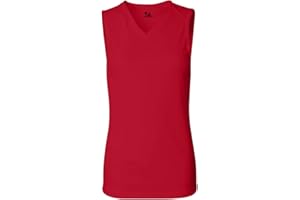 Badger Sport Red Girls Medium Girls Sleeveless Wicking