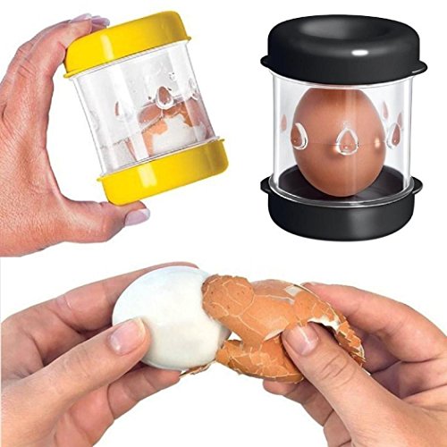 Nacome Boiled Egg Peeler,Egg Shell Peeling Little Botter Shucker Home Kitchen Tool (Black) - Thumbnail 2