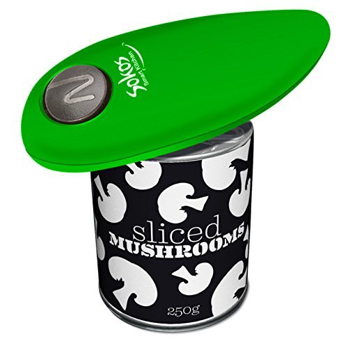 Electric Can Opener, 2AA Batteries Operated(Not Included) Smooth Soft Edge with One-Touch Start Automatic Can Opener &nbsp;for Seniors with Arthritis (Green)