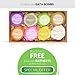 Ultra Lush ORGANIC BATH BOMBS : by Keeva - 8 - 4.0 oz Luxurious Bombs Infused With Over 21 Essential Oils & Natural Ingredients Carefully Hand-Crafted in the USA - Perfect Gift Idea!