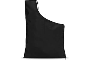 Dokpav Universal Leaf Blower Vacuum Bag, Waterproof Leaf Collection Bag, Replacement Zippered Bottom Dump Bag for Garden Lawn