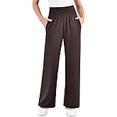 SINOPHANT Womens Wide Leg Yoga Pants with Pockets High Waisted Casual Lounge Loose Palazzo Pajama Sweatpants