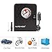 AUTO-VOX Portable Mini Air Compressor Air Pump Tire Inflator，3 Nozzle Adapters & Pressure Gauge & LED Light, for Cars, Bicycles and Balls，Air Mattress Beds, and Pool Floats