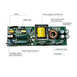24V Power Supply 400W, 90-130V AC to 24V DC 16.7A