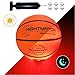 NIGHTMATCH Light Up Basketball - Size 5 - Extra Pump and Batteries -Perfect Glow in The Dark Mini Basketball with Spare Batteries -Waterproof Basketball with Two High Bright LEDs