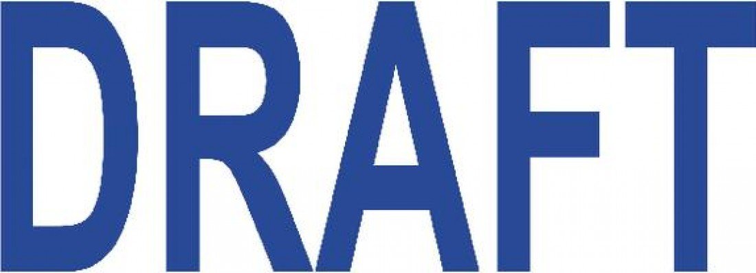 Colop "Draft" Green Line Word Stamp - Blue