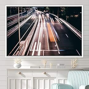 signwin Framed Canvas Wall Art Light Exposure Colorful...