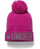 Under Armour Women's UA Graphic Pom Beanie One Size MAGENTA SHOCK