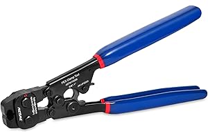 JWGJW PEX Cinch Clamp & Remove Tool for 3/8 inch, 1/2 inch, 3/4 inch, 1 inch PEX Clamps,PEX Pipe Crimping Removing Tool,PEX Clamp Cinch Tool