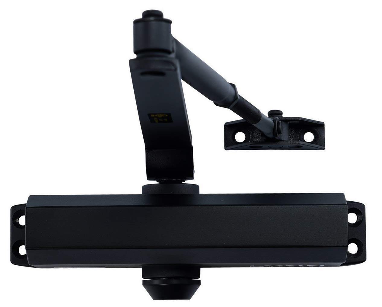 Photo 1 of CLG HARDWARE DC6003 Medium Duty Commercial Door Closer - Surface Mounted, Automatic Door Closer, Cast Aluminum,UL 3 Hour Fire Rated, Size 3 for Residential & Light Commercial Doors - US19 Matte Black