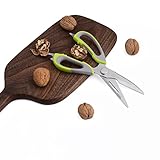 Valiry - kitchen scissors knife Multifunction Scissors 7 in 1 Stainless Steel Kitchen multifunction scissors - Green