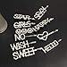 ZIXI 10PCS Sparkly Letter Hair Clip Word Barrettes Pins Crystal Bobby Pins Bling Handmade Luxury Rhinestones Hair Jewellery Headwear Accessories Gold for Women Girls (Style-b)