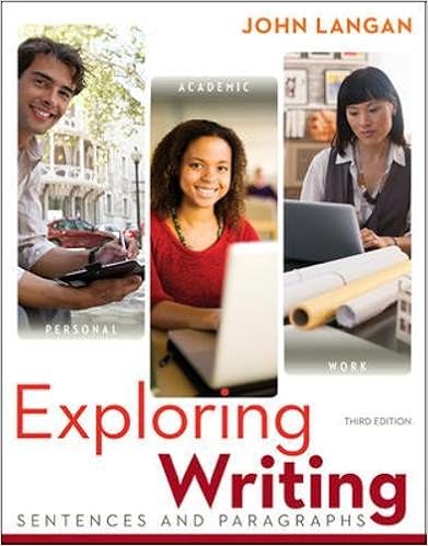 Exploring Writing: Sentences and Paragraphs, 3rd edition