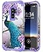 PIXIU Case for Samsung Galaxy S9 Plus, Heavy Duty Shockproof Hybrid Protective Case Cover for Galaxy s9 Plus Peafowl Unique Pattern Design