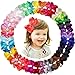40 Colors Hair Bows for Girls 4.5inch Boutique Grosgrain Ribbon Bows Alligator Hair Clips Hair Accessories for Baby Girls Toddlers Kids Children Teens