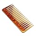 Greenery Luxury Amber Broadsword Wide Teeth Hair Detangling Healthy Comb Hairdressing Brush Handcraft with Handle, Christmas Gift-D