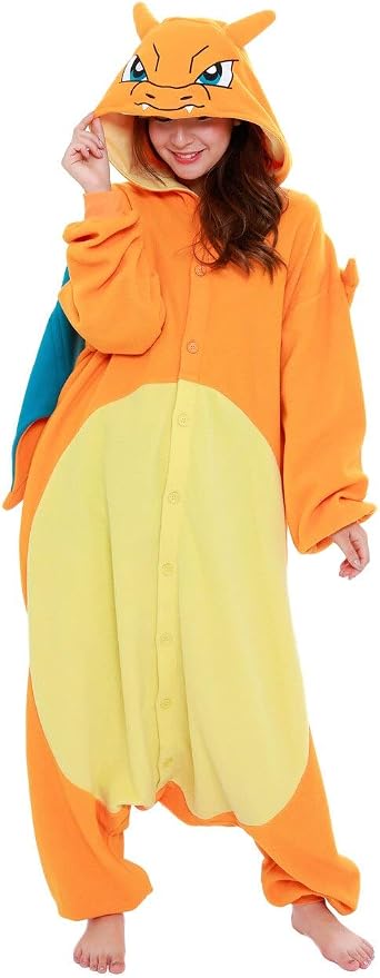 Amazon.com: SAZAC Pokemon Charizard Onesie Jumpsuit Halloween Costume: Clothing