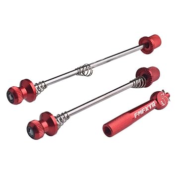 Comaie® Schnellspanner Fahrrad-Road Mountain Edelstahl, Titan-Legierung Aluminium mit Drehscheibe für Fahrrad
