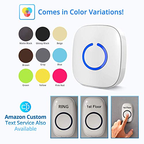 Wireless Doorbell by SadoTech Waterproof Door Bells & Chimes Over