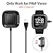 EZCO Compatible with Fitbit Versa Case Plus Charger [3+1 Pack], Exclusive Charging Dock Stand (Can Charge Case On) + Soft TPU Protector Case Bumper for Versa Smart Watch
