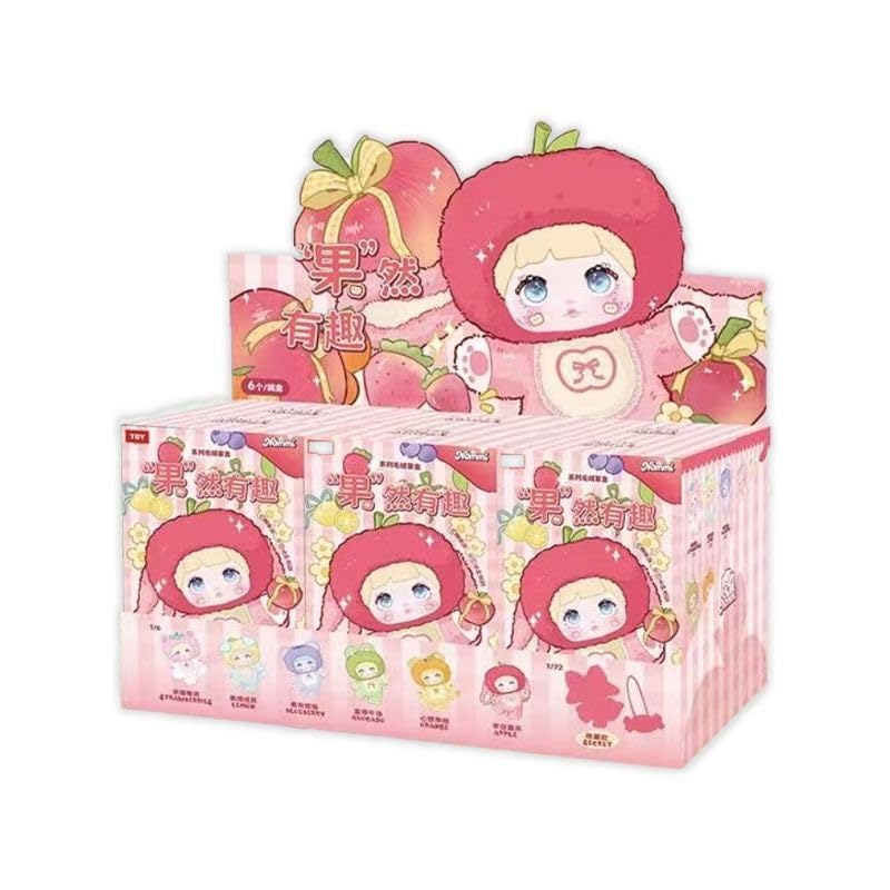 Photo 1 of Shopular Nommi Blind Box v3 Fruit Series Plush keychain keyring Nommi Kawaii Charm Pendant Cute Xmas Birthday Gift (1 Pack)