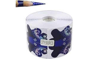 FINGERANGEL Finger Angel 500PCS Stiletto Nail Forms Acrylic Curve Nails UV Gel Nail Extension Nail Art Guide Form Self-Adhesive Sticker