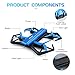 Goolsky JJR/C H43WH Selfie Drone with 720P HD Camera Headless Mode&G-sensor&Altitude Hold 2.4GHz 4CH 6-Axis Gyro RC Quadcopter