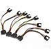 ZRM&E 4PCS SATA 15-Pin Power Adapter Line SATA 15 Pin Male to 2 SATA 15 Pin Female Power Extension Cable Splitter SATA to SATA Connector