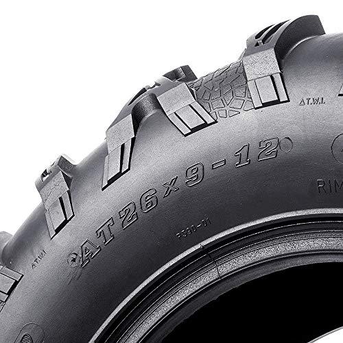 image for VANACC ATV Tires 26x9x12 Set of 2 6 Ply Trail & Mud 26x9x12 UTV Tires,