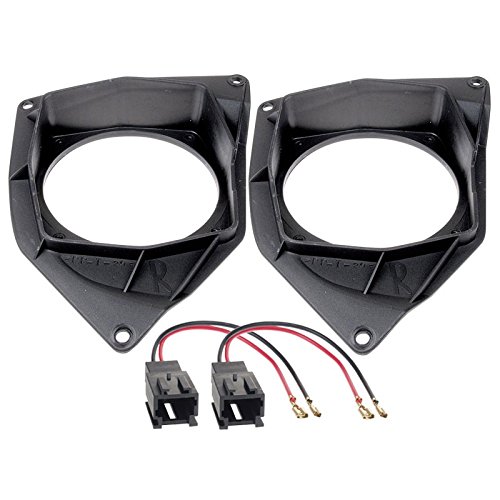 Speakers adapters spacer rings 130mm with speaker loom compatible with Citroen C3 2002-2005