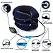 Cervical Neck Traction Device FDA Registered – Inflatable, Adjustable Neck Stretcher Collar for Home Traction Spine Alignment (Blue)