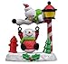 Solar Powered Swinging Santa and Swinging Snowman set (2 Pack)