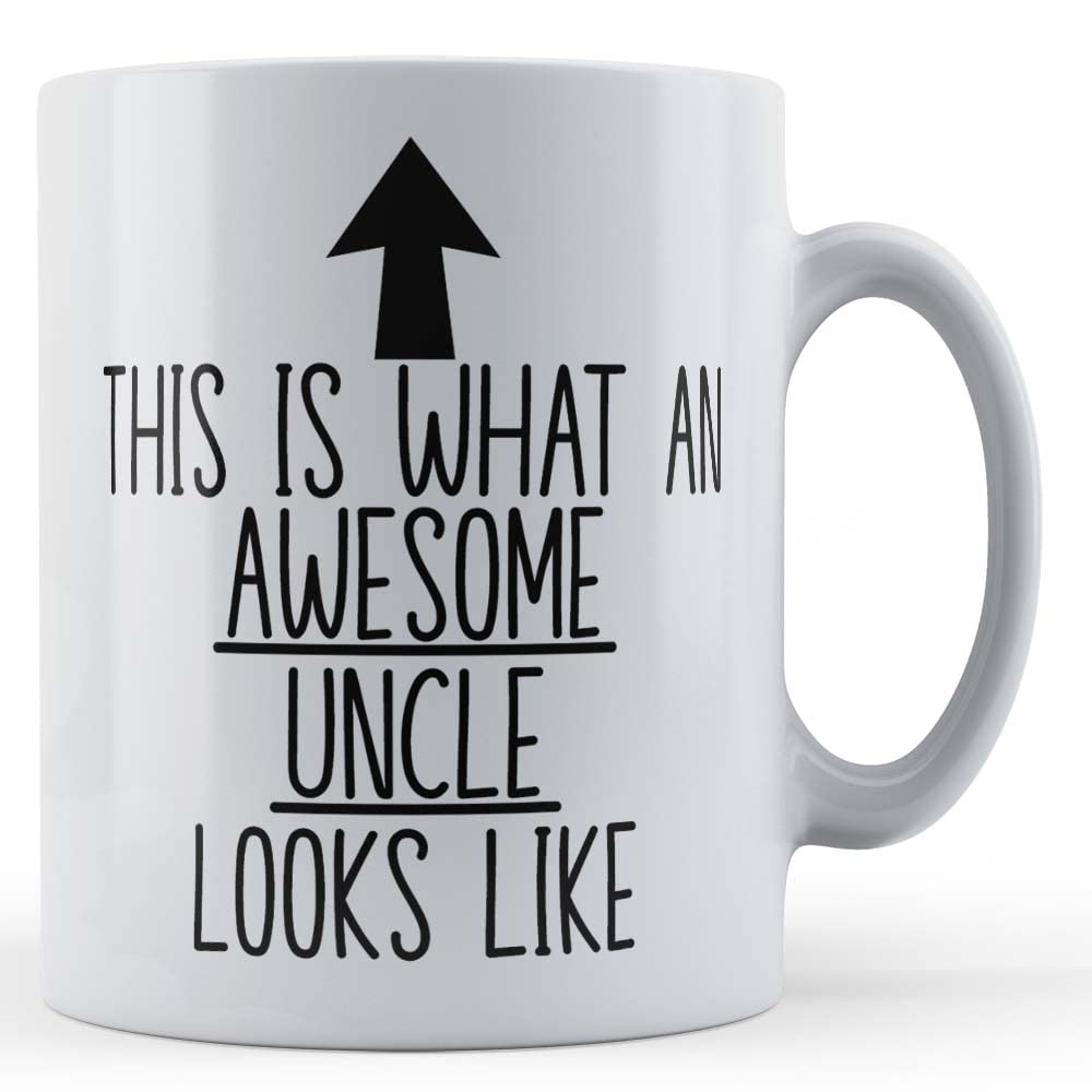 Father Fox - What an Awesome Uncle Looks Like - Gift Mug from Niece, Nephew, Ceramic, 11fl.oz.