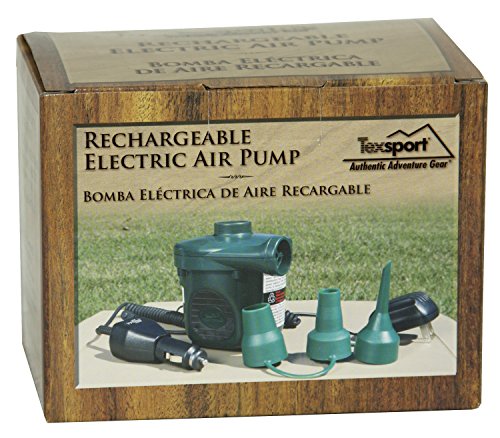 Texsport Rechargeable Electric Air Pump to Inflate/Deflate Inflatable Boats, Mattresses and other Recreational Inflatables
