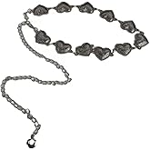 Vintage Heart Waist Chain Belt Belly Chains for Women Bohemian Love Hearts Tassel Belts Body Chains Waist Minimalist Jewelry Accessories for Jeans Dress