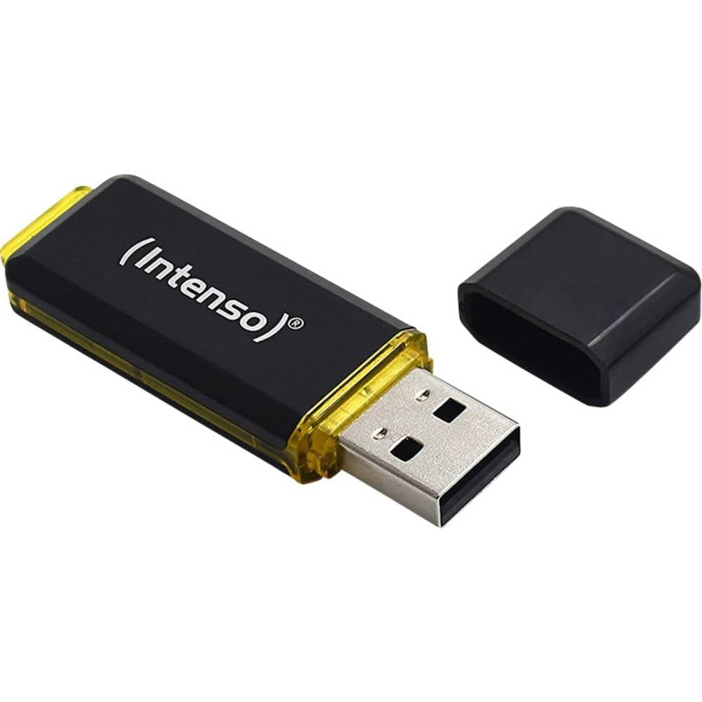 Intenso High Speed Line - Flash Drive 64 GB - USB 3.1, Black/Yellow