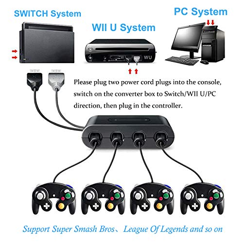 image for Snorain Wii U Gamecube Controller Adapter, Gamecube NGC Controller Ada