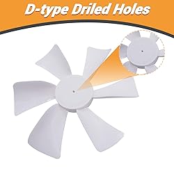 mankk 6" RV Vent Fan Blades D-Bore Fits For