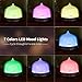 OKACHI GLIYA Essential Oil Diffuser 200ml Aromatherapy Cool Mist Aroma Humidifier (Up to 6H Use, Mist Control, Waterless Auto Shut-Off, 3 Timer Settings, 7 Color LED Lights, Dark Wood Grain, BPA-free)