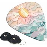 KWSAAHU 0.71mm Medium Guitar Picks - Wiggle Cat | 6 pcs with Storage Bag, Fit Acoustic, Electric, Ukulele & Bass, Ideal for Guitar Players and Music Lovers