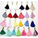 Pamir Tong Gold Copper Caps 25pcs Multi-Colors Mini Tassels DIY Craft Supplies Earring/Necklace/Bracelet/Keychain Jewelry Tassel Fringe Trim GD25ST50