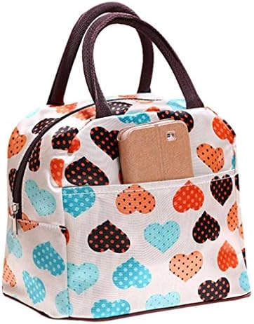 IEason Tote Lunch Bag, Portable insulated Picnic Lunch Bag Tote Zipper Organizer LunchBox