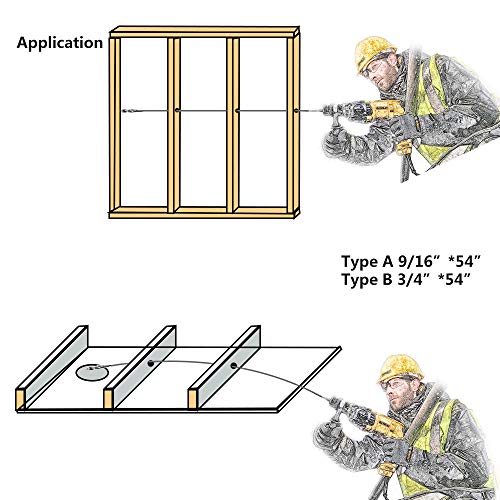 Flexible Installer Drill Bit Fish Bit for Pulling Wire Through Tight