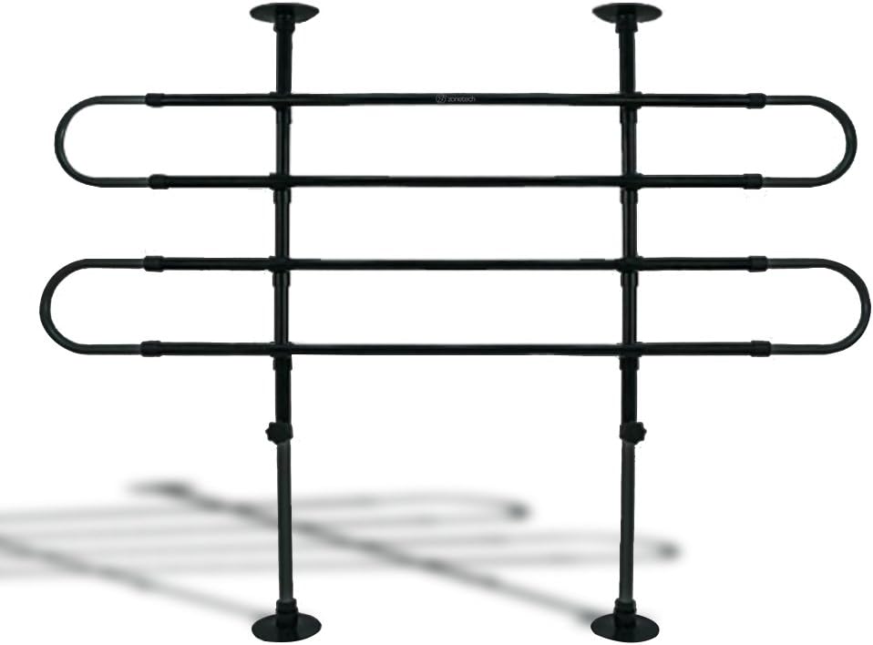 Zone Tech Universal Fit-Adjustable Sturdy-Heavy Duty- Portable -Sleek Shiny Black- Travel - Pet Safety Barrier : Automotive Pet Barriers : Pet Supplies