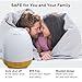 LARGE Aromatherapy Essential Oil Diffuser and Aroma Oil Set - Ultrasonic Cool Mist Humidifier with LED Light for Home Bedroom Spa or Bathroom, Bamboo Design Best Gift, 380 ML, GENIANI